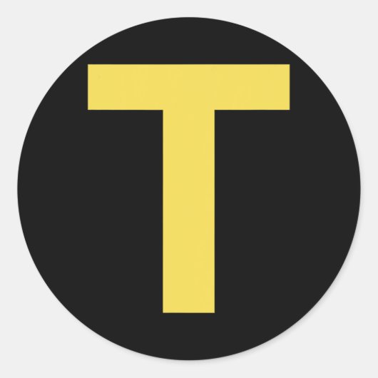 Letter T Fun Chipmunk Group Matching Halloween Cos Runder Aufkleber (Vorderseite)