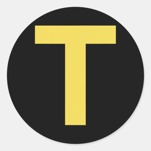 Letter T Fun Chipmunk Group Matching Halloween Cos Runder Aufkleber (Vorderseite)