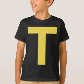Letter T Fun Chipmunk Group Matching Halloween Cos T-Shirt (Vorderseite)