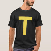 Letter T Funny Group Matching Halloween Costume  T-Shirt (Vorderseite)