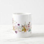 Letter T - Gold Floral Name Schwesterkollege Freun Kaffeetasse (Mittel)