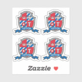 Letter T individuelle Name Samuel Wolf Hundeschrit Aufkleber (Blatt)