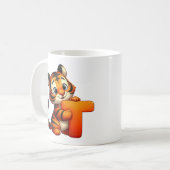 Letter T like Tiger Classic Tasse, 325 ml Kaffeetasse (Vorderseite Links)