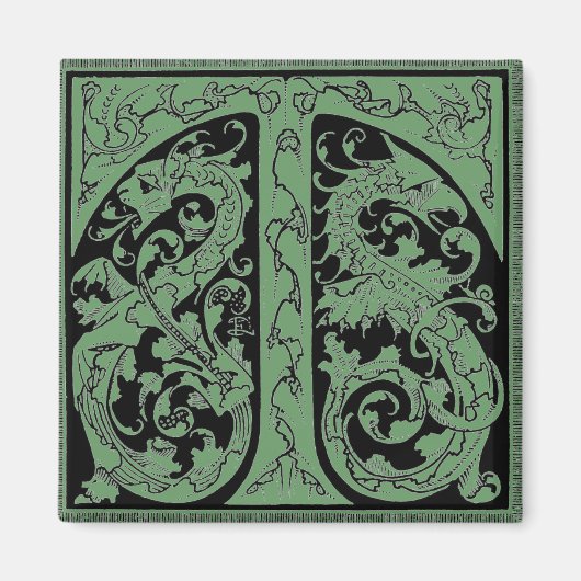 Letter T mit Dragons Magnet (Vorne)