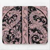 Letter T mit Dragons-Maus-Pad Mousepad (Vorne)