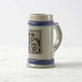 Letter T mit Dragons-Tasse Bierglas (VorderseiteRechts)