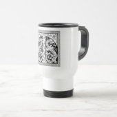 Letter T mit Dragons-Tasse Reisebecher (VorderseiteRechts)