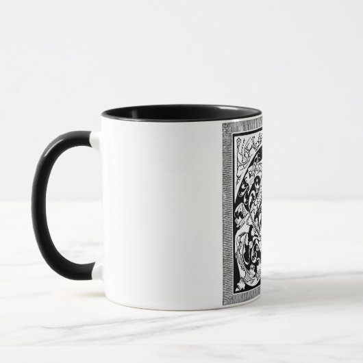 Letter T mit Dragons-Tasse Tasse (Links)