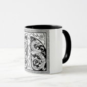 Letter T mit Dragons-Tasse Tasse (VorderseiteRechts)