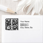 Letter T Mittelalterliches Monogramm Art Nouveau (Insitu)