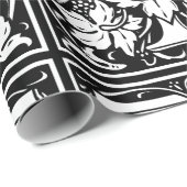 Letter T Mittelalterliches Monogramm Art Nouveau Geschenkpapier (Rolleneckpunkt)