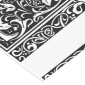 Letter T Mittelalterliches Monogramm Art Nouveau Kurzer Tischläufer (Ecke)