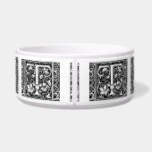 Letter T Mittelalterliches Monogramm Art Nouveau Napf (Rückseite)