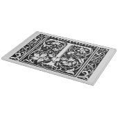 Letter T Mittelalterliches Monogramm Art Nouveau Schneidebrett (Ecke)