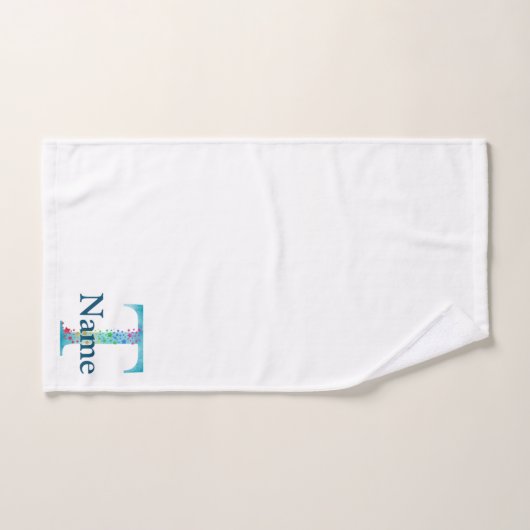 Letter T Monogram Initial Bath Gift Set (Handtuch)