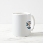 Letter "T" Monogram Kaffeetasse (VorderseiteRechts)