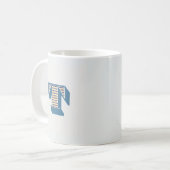 Letter "T" Monogram Kaffeetasse (Vorderseite Links)