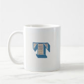 Letter "T" Monogram Kaffeetasse (Links)