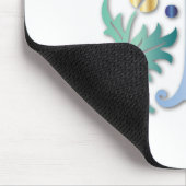 Letter T Monogram Mousepad (Ecke)