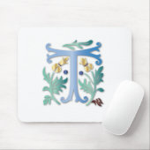 Letter T Monogram Mousepad (Mit Mouse)