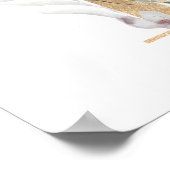 Letter T Monogram Poster (Ecke)