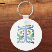 Letter T Monogram Schlüsselanhänger (Vorderseite)
