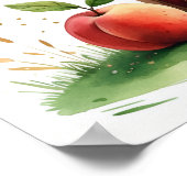 Letter T Peach Fairy Poster Chinese Alphabet Art (Ecke)