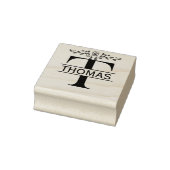 Letter T-Schmetterling-Blätter Split Monogramm Gummistempel (Stempel)