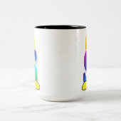 Letter-Tasse Zweifarbige Tasse (Mittel)