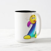 Letter-Tasse Zweifarbige Tasse (VorderseiteRechts)