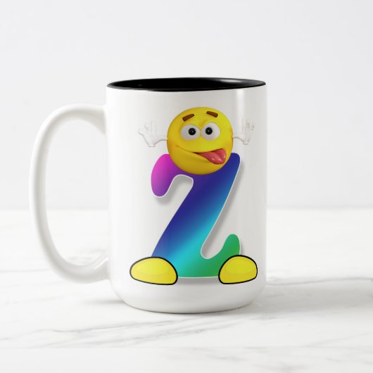 Letter-Tasse Zweifarbige Tasse (Links)