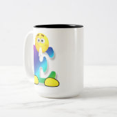 Letter-Tasse Zweifarbige Tasse (Vorderseite Links)