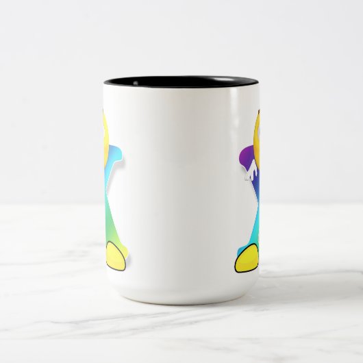 Letter-Tasse Zweifarbige Tasse (Mittel)