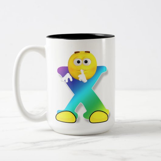 Letter-Tasse Zweifarbige Tasse (Links)