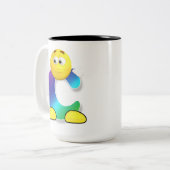 Letter-Tasse Zweifarbige Tasse (Vorderseite Links)