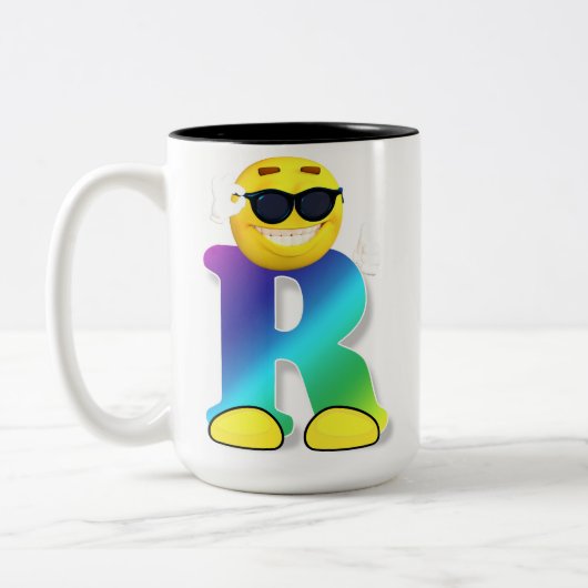 Letter-Tasse Zweifarbige Tasse (Links)