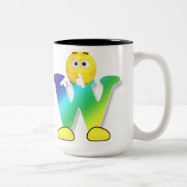 Letter-Tasse Zweifarbige Tasse