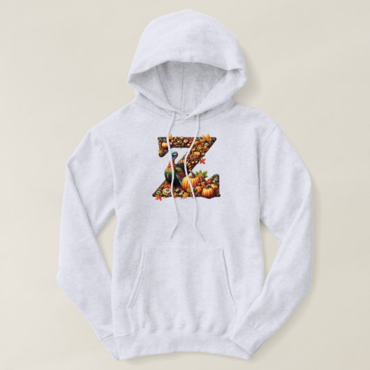 Letter Thanksgiving turkey style Hoodie (Design vorne)