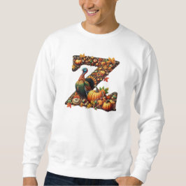 Letter Thanksgiving turkey style Sweatshirt
