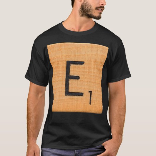 Letter Tile 'E' T-Shirt (Vorderseite)