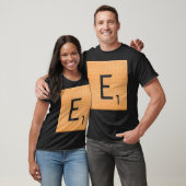Letter Tile 'E' T-Shirt (Unisex)