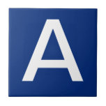 Letter Tiles Blue White Fliese<br><div class="desc">Keramik Buchstaben Fliesen.  Kleine oder obere Buchstabenkacheln.  Sie passen sich die Buchstaben an,  die Sie für Ihre Keramik oder Mosaikschild benötigen.  Buchstabenkachel für wetterfeste Schilder,  Hausnummer.  Weiß auf schwarzem Hintergrund.</div>