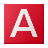 Letter Tiles - White on Red Fliese (Vorderseite)