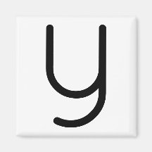Letter Title "y" Magnet