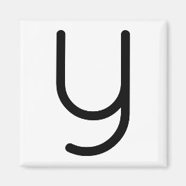 Letter Title "y" Magnet