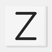 Letter Title "z" Magnet (Vorne)