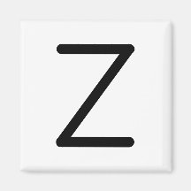 Letter Title "z" Magnet