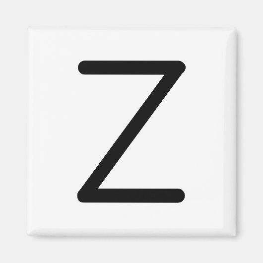 Letter Title "z" Magnet (Vorne)