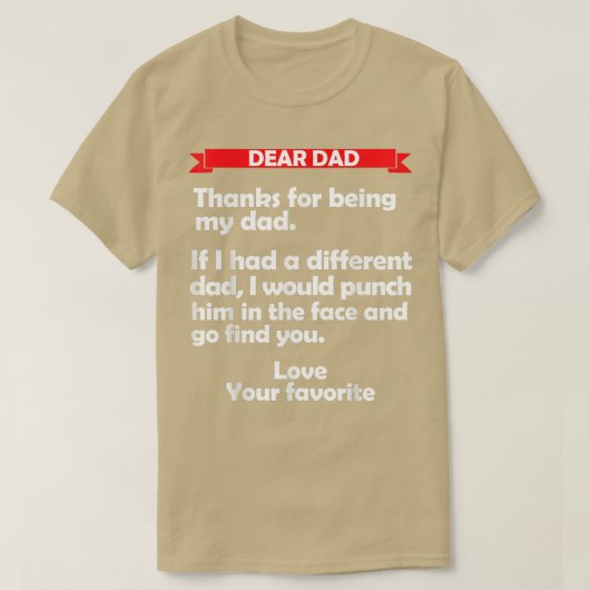 Letter to Dad T-Shirt (Design vorne)