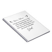 Letter to my dad in heaven notizblock (Rechte Seite)